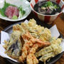 薬膳料理　イカ墨汁【ﾚｼﾋﾟ】　☆　天ぷら定食♪