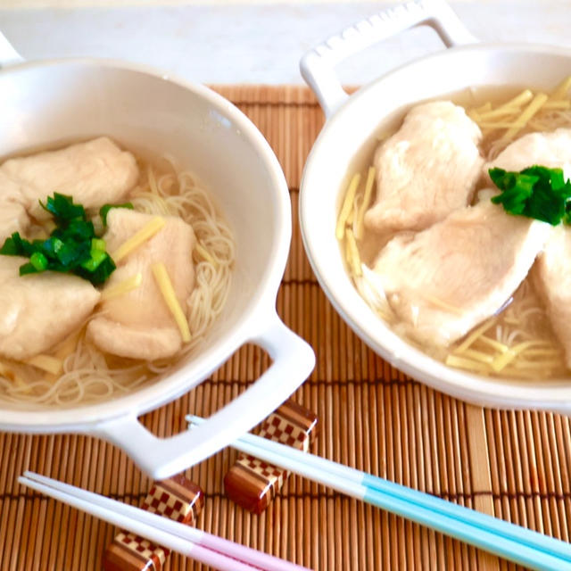 生姜のぶっかけそうめん〜ご近所散歩