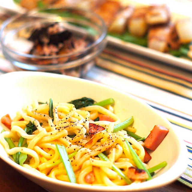 「やさい便」の野菜で作る野菜たっぷりうどんランチ