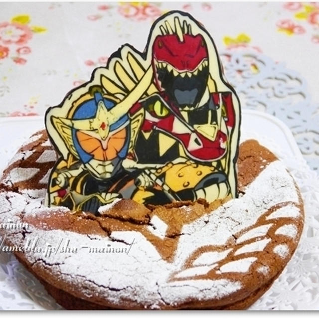 ＊仮面ライダー鎧武×キョウリュウレッドカーニバル★誕生日ケーキ＊