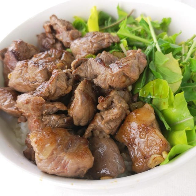 カレー用の牛肉で作れる！牛ステーキ丼