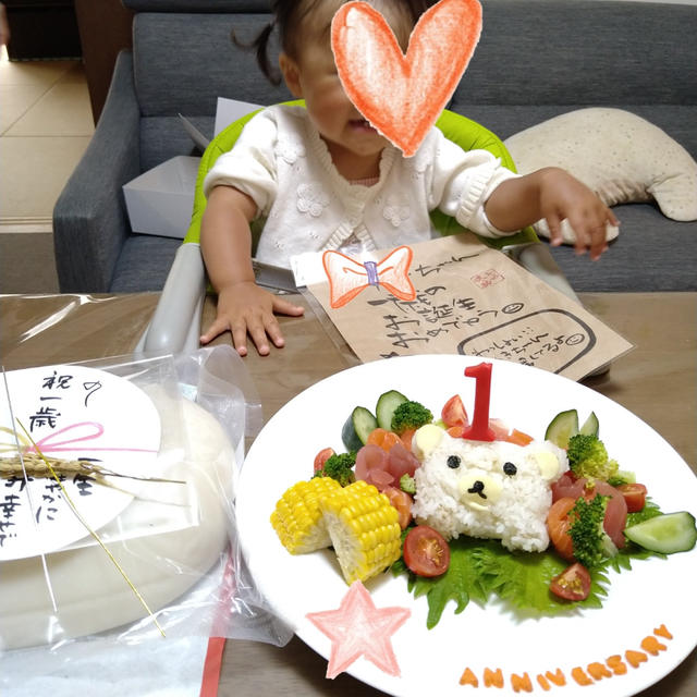 ７歳５歳３歳１歳誕生会＆プレゼント