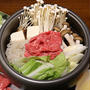 吉野家の牛丼風のタレで「牛鍋」
