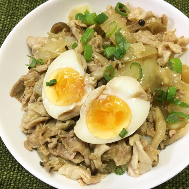 スパイス大使☆しょうが味の豚丼