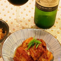 【日本ワインＦＢ】登美の丘×豚の角煮にんにく風味