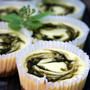 Green Tea Marble Cheesecakes黒豆入り抹茶マーブルチーズケーキ