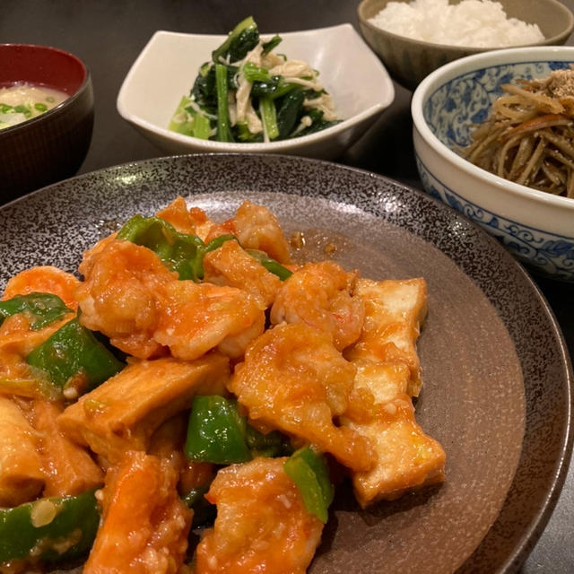 【昨日の晩ごはん☆なんちゃってエビチリ】