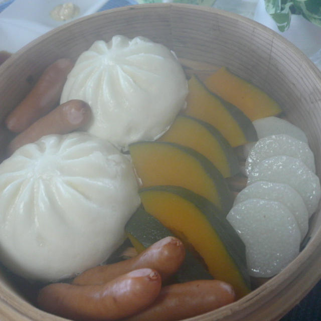 9月の朝ごはんは豚まん