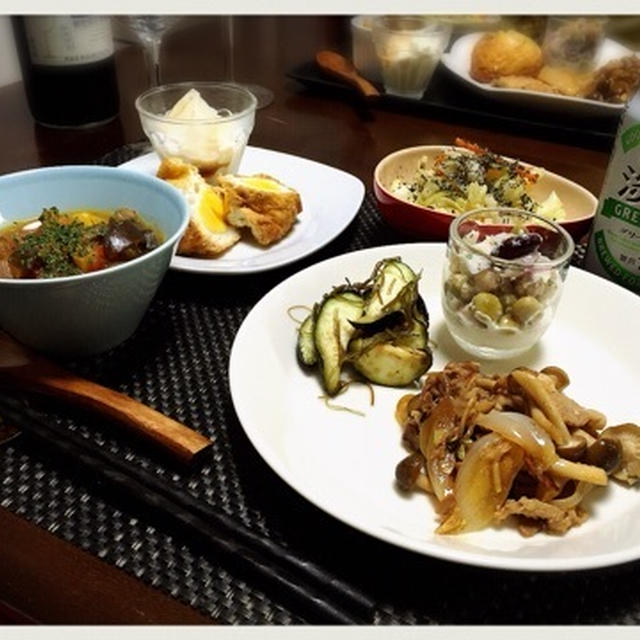 日曜日のおうち飯。ご馳走後はあっさりと。