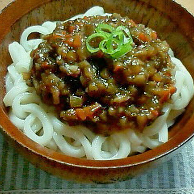 甘辛肉味噌うどん♪
