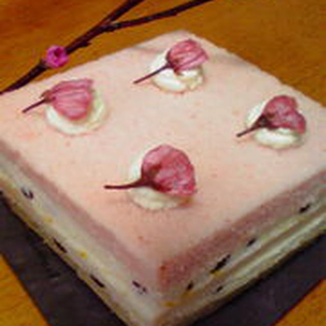 桜のお菓子４種、膨張剤不使用のひな祭り菱餅ケーキ♪