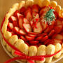 2009年クリスマスケーキ(苺のベイクドチーズケーキ)