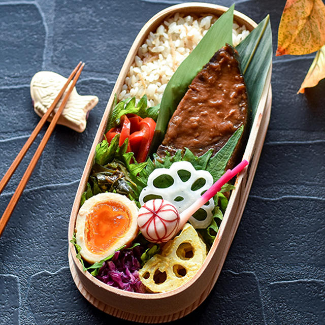 11/21 ぶりの照り焼きと生姜ご飯弁当♪