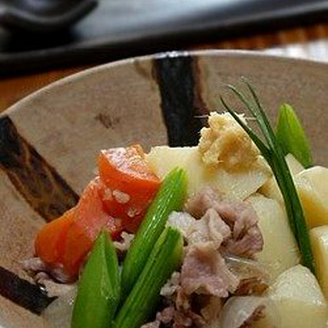◇生姜風味肉じゃがと、秋刀魚のジンジャー竜田