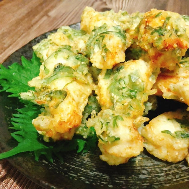 青じそ香る鶏むね肉のサクサク天ぷら　サクサク天ぷら粉の作り方