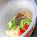 作り置きで簡単★もずとく野菜マリネの冷製スープ