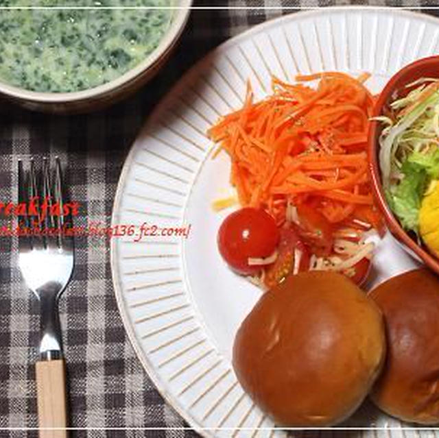 休日の朝食プレート