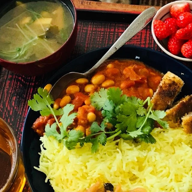 ヴィーガンカレー定食