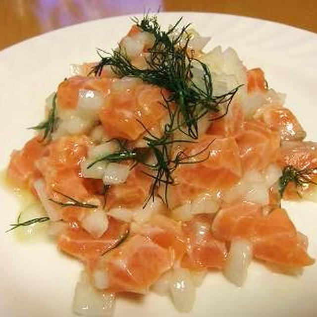 サーモンマリネのフェンネル風味