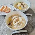 【大きな鶏団子♡豆乳スープ】養生三宝の白菜を入れて。