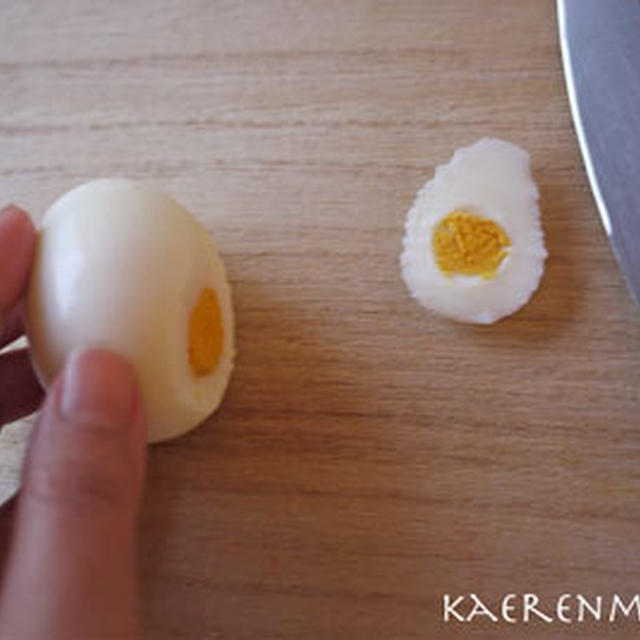 ゆで卵で簡単！赤パンツの鬼くんの作り方【節分】