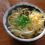今朝の麺は定番「かけうどん」