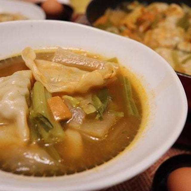 ★業務スーパー餃子で汁餃子・#本日のおうちごはん