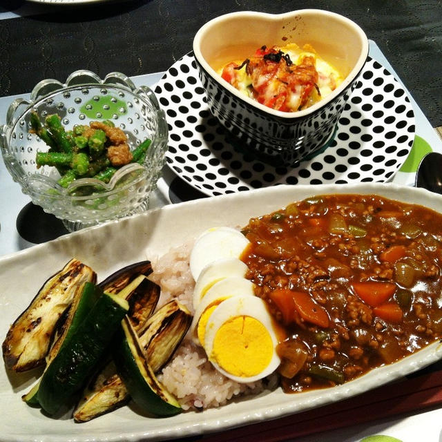 キーマカレーの献立