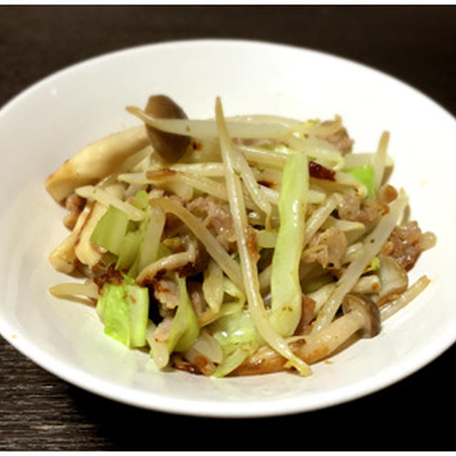 肉野菜炒めチョビっと