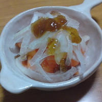 のっけてジュレ　青じそでサーモンタルタルの簡単前菜風☆