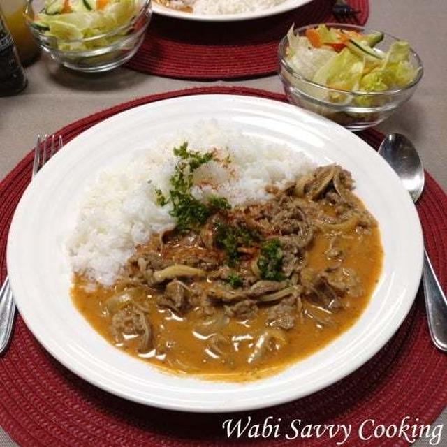 この１年で最も頻繁に作った料理　ビーフストロガノフ