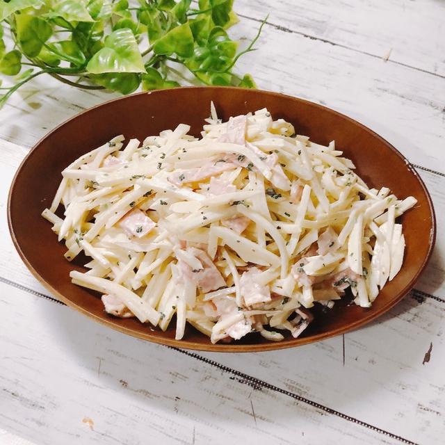 じゃがいもなのにシャキシャキ？シャキシャキベーコンポテトサラダ　じゃがいもの芽の毒性　弁当