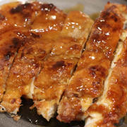 甘酢もおいしい♪今日はとりもも肉焼きました