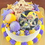 紫×黄色でデコレーション☆スプラトゥーン3のケーキ