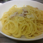 フライパンでパスタ
