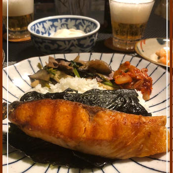 焼き鮭プレート