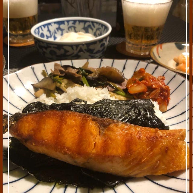 焼き鮭プレート