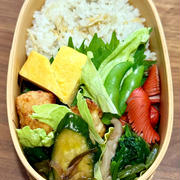 残り物…   今日はお弁当に詰めました！