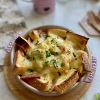 食パンとポテサラで作る簡単朝ごはんパンキッシュ