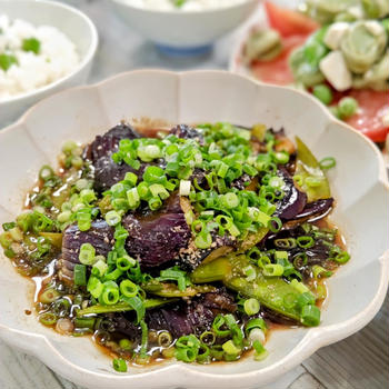【ナスが美味しい！ナスの甘酢焼き】常備菜にもお勧めです。