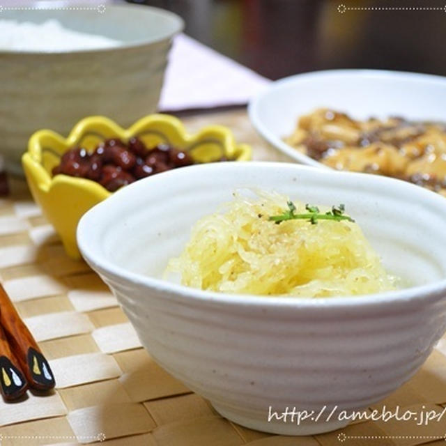 素麺南瓜と麻婆豆腐☆