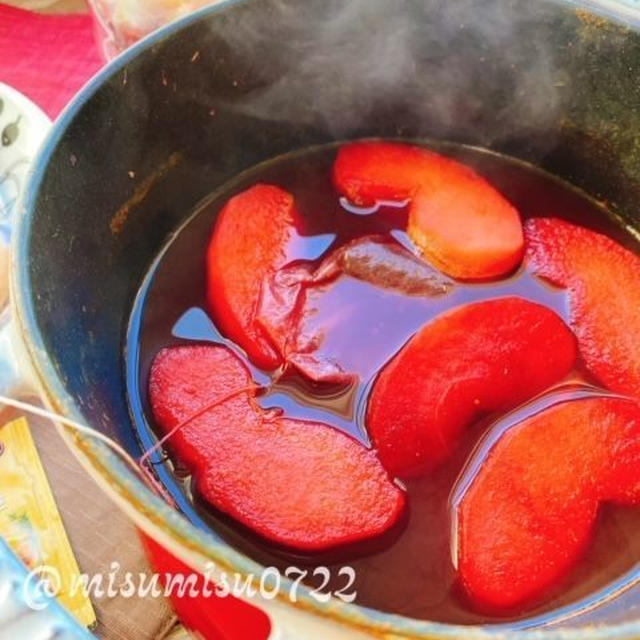 りんごと生姜のグリューワイン【ポンパドールグリュー】/Apple and ginger mulled wine.