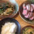 今日のお昼は山芋とニラと牛肉炒めなど～