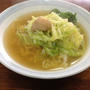 朝の麺に「ホルモンラーメン」