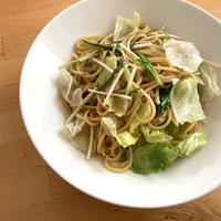 【レシピブログ】レタスとアンチョビのスパゲティ × 群馬の白