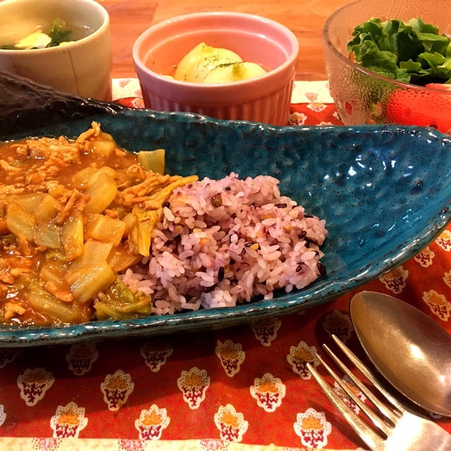 実験 お粉おばけ 白菜とひき肉の和風カレー By Y U Gohanさん レシピブログ 料理ブログのレシピ満載