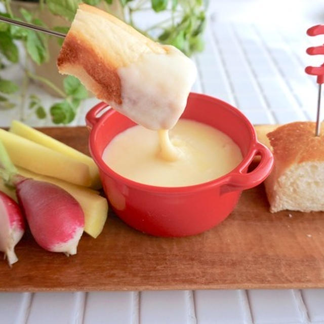 レンジで簡単！朝から楽しむチーズフォンデュ＊今週の朝ごはん