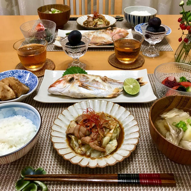 鯛の塩焼き♪