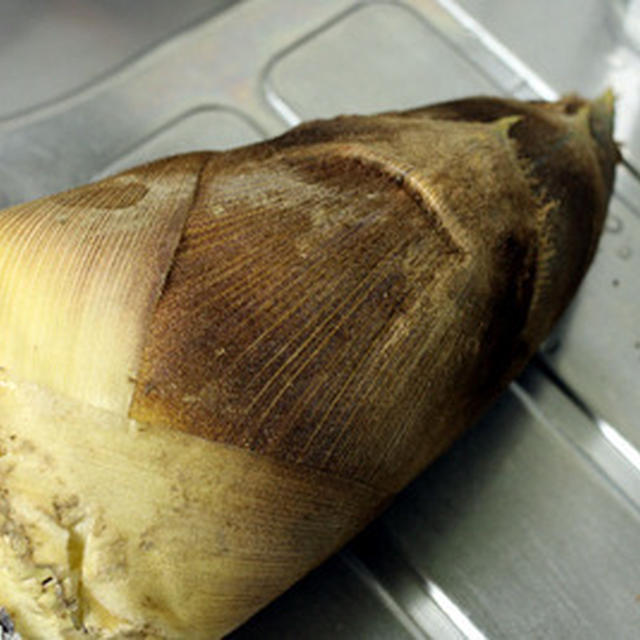 初めて「皮付きたけのこ」の下茹でからやって「若竹煮」