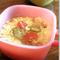 □■　さっぱり♪お酢入り★オクラとトマトのスープ　■□
